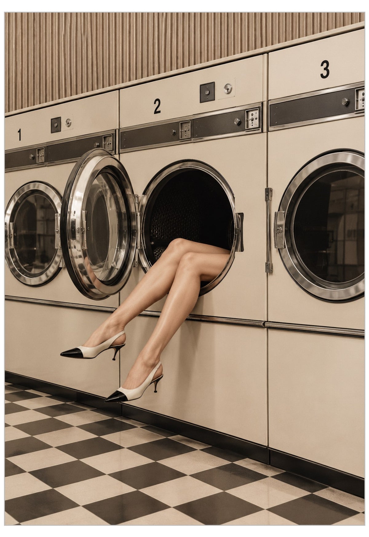 Luxury neutral laundry wall art