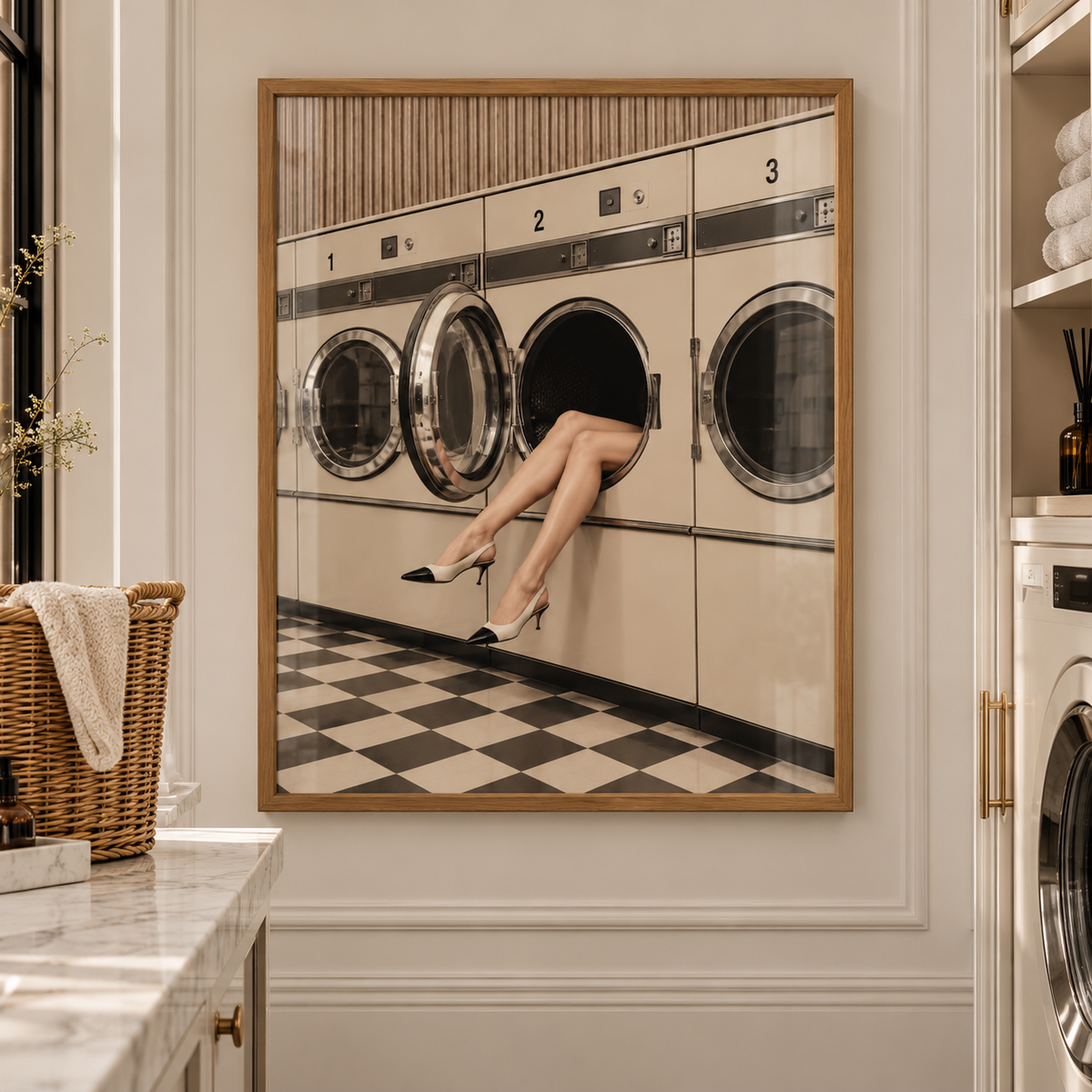 luxury laundry wall art