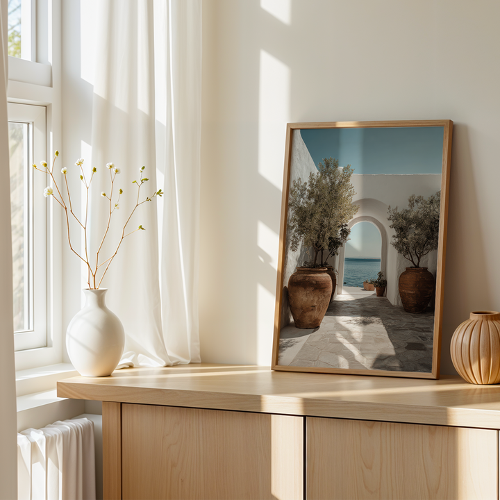 Mediterranean Balcony Poster