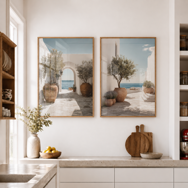 Poster of mediterranean balcony scene