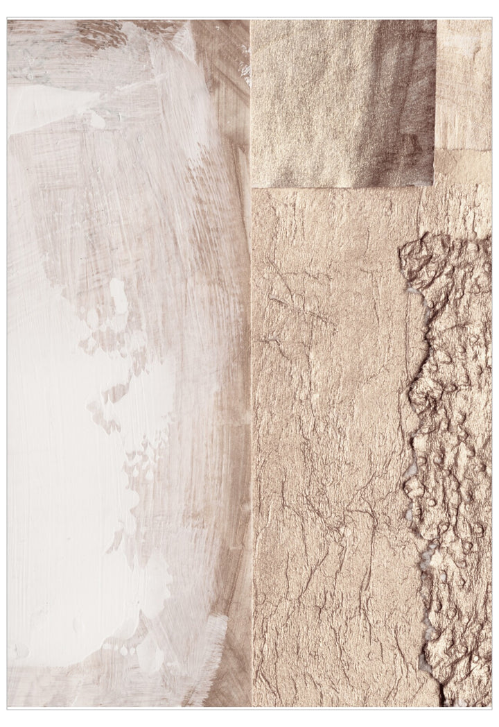 Textured beige and brown tiles with a marble-like finish.