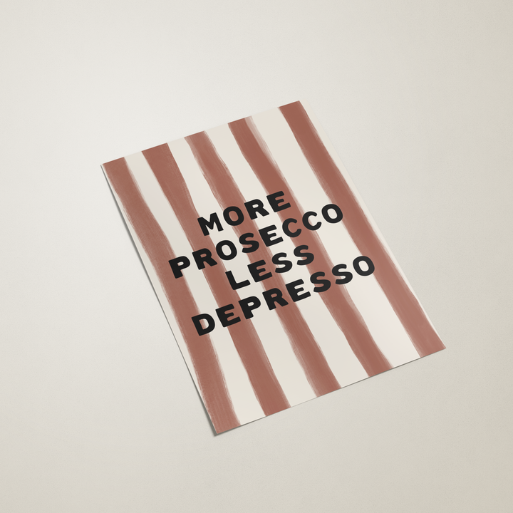 Notebook with blue wavy pattern and text on a beige background