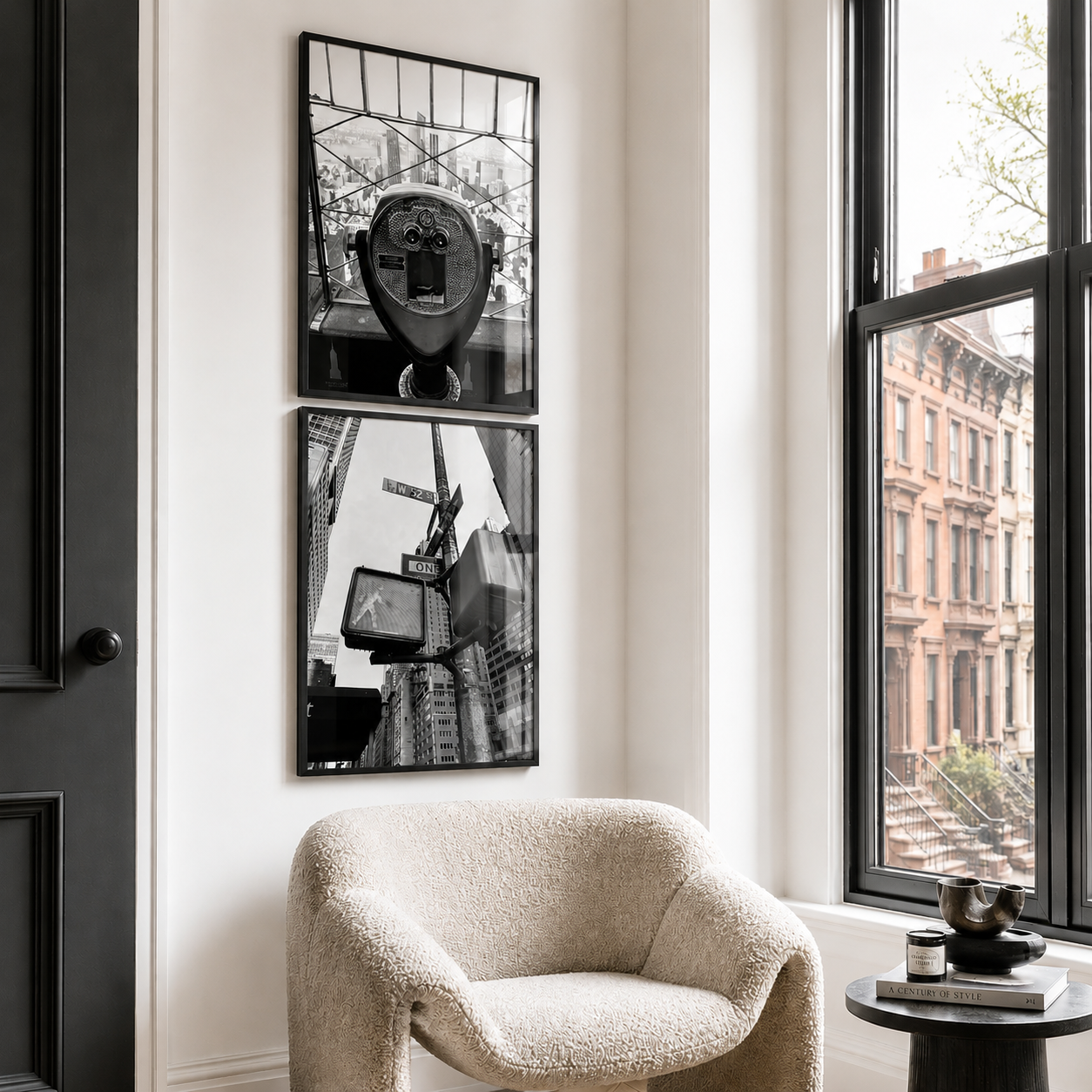 Black and white new york photography wall art