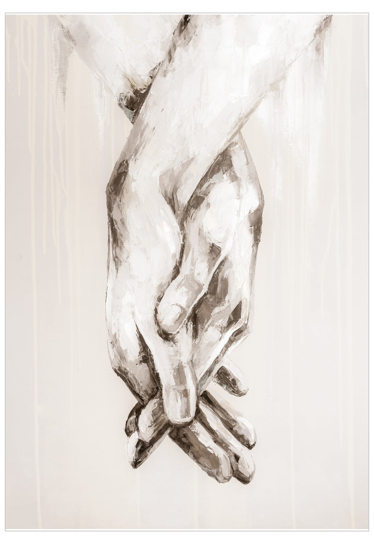 Neutral Hands Poster | Stylish Abstract Neutral Art