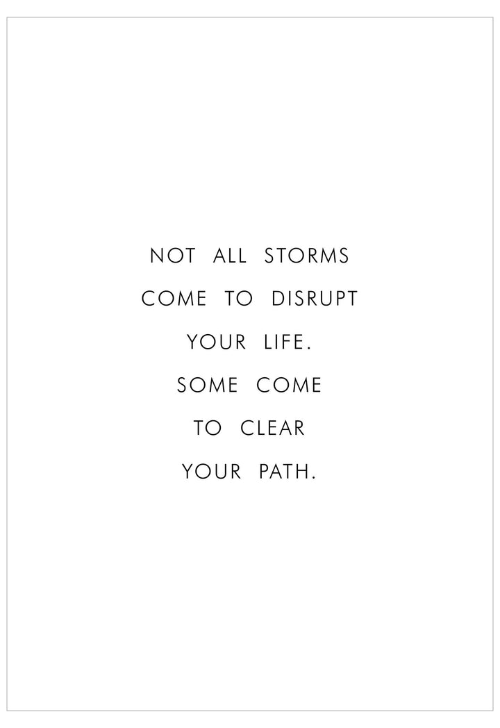 Motivational quote on a white background