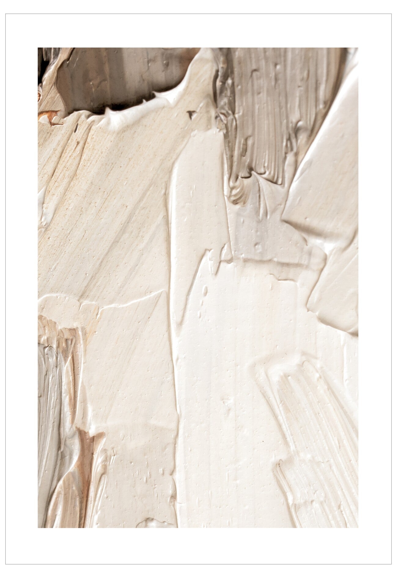 Close-up of beige and white textured fabric