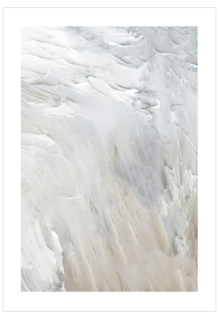 Close-up of white feathers on a white background