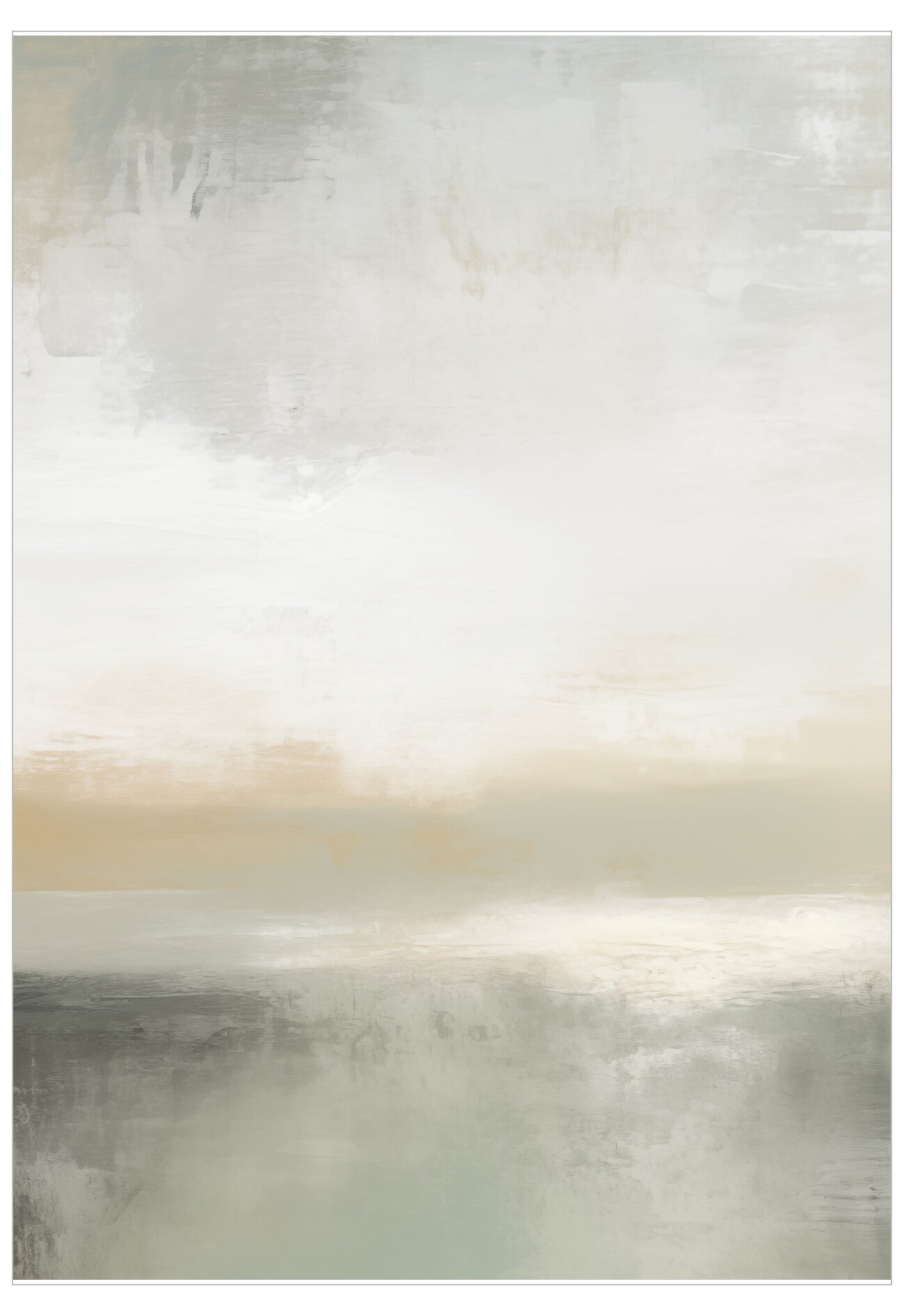 Abstract art piece with a gradient of beige, brown, and gray tones.