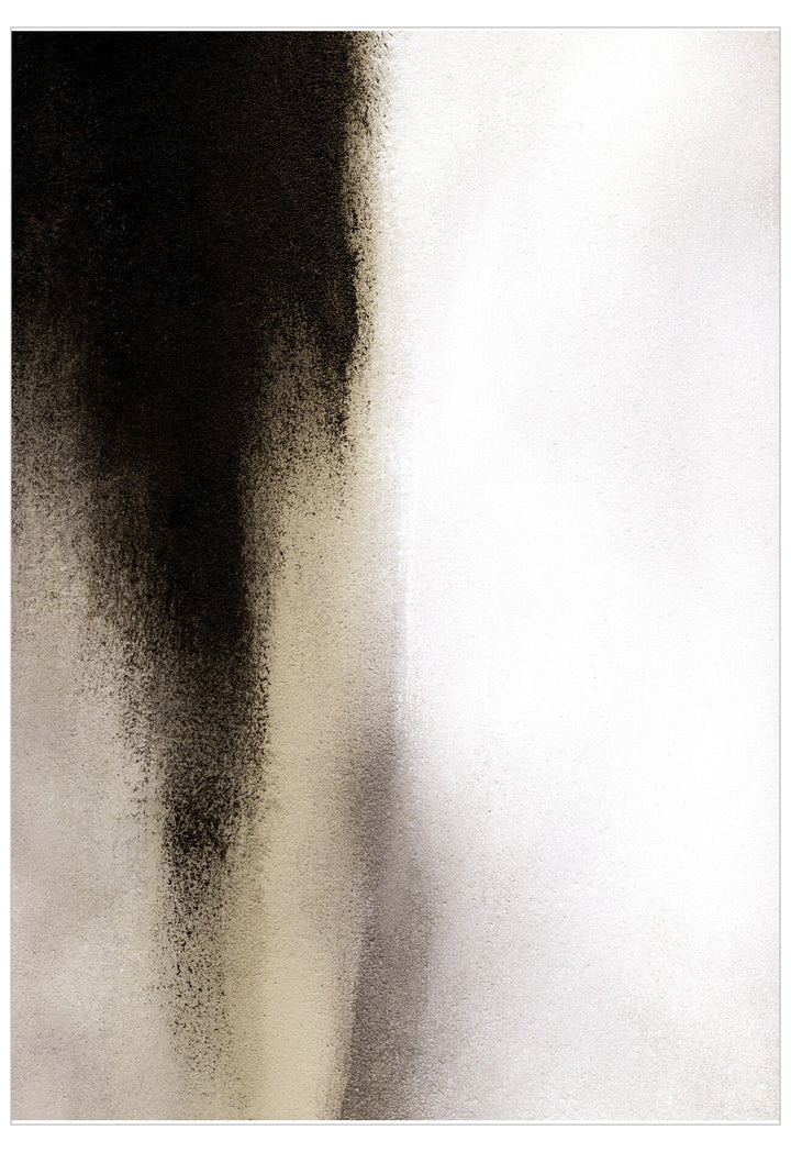 Abstract art with a gradient from dark brown to light beige on a white background