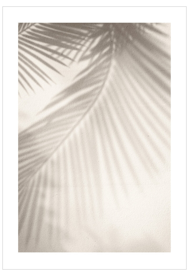 Textured beige wallpaper with leaf pattern on a white background