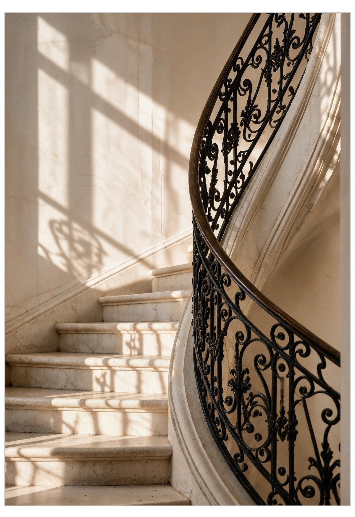 Paris Stairs Poster