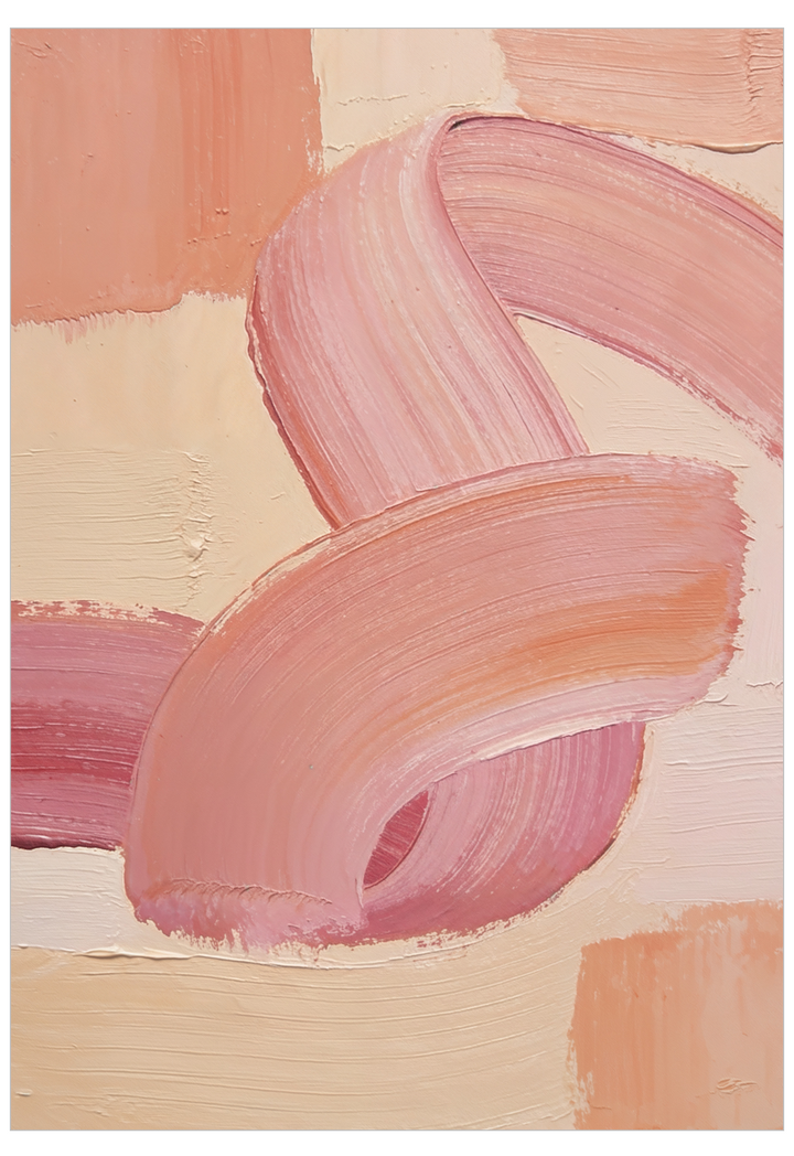 Abstract print of pastel paint strokes