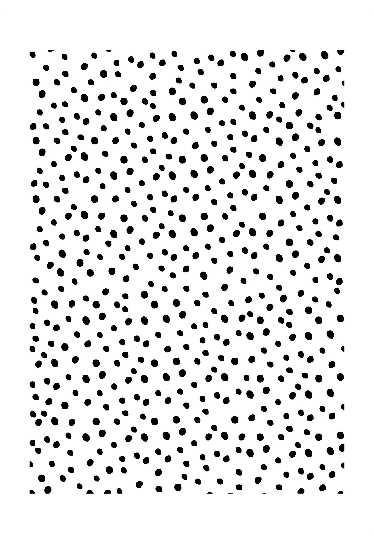 Pattern of black dots on a white background