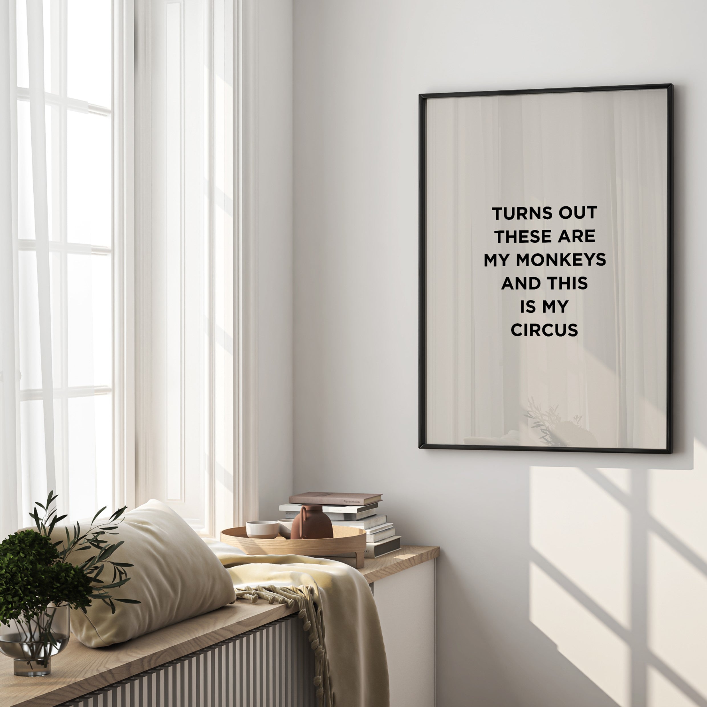 turns out these are my monkeys and this is my circus wall poster