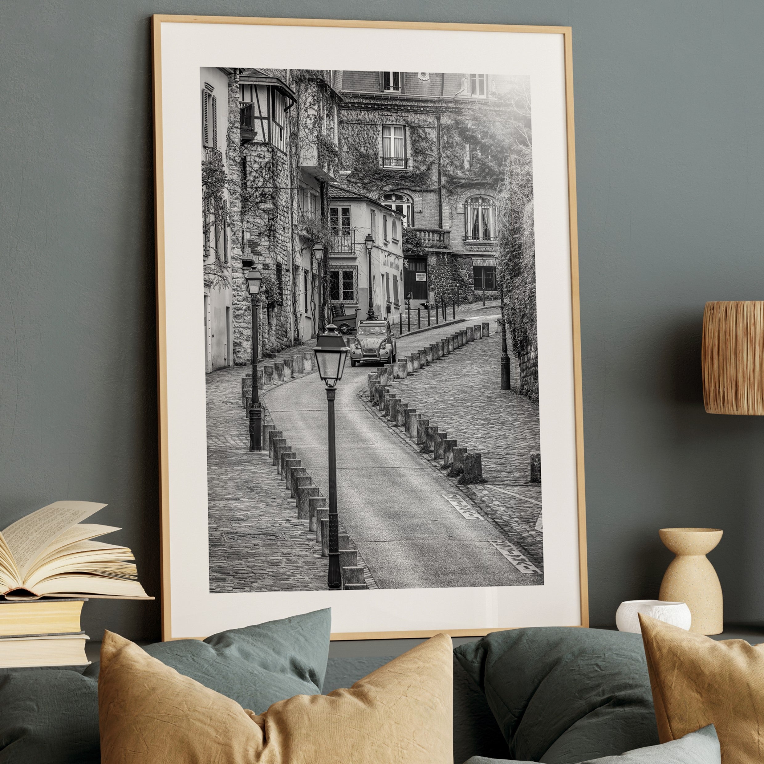 montmartre car wall print