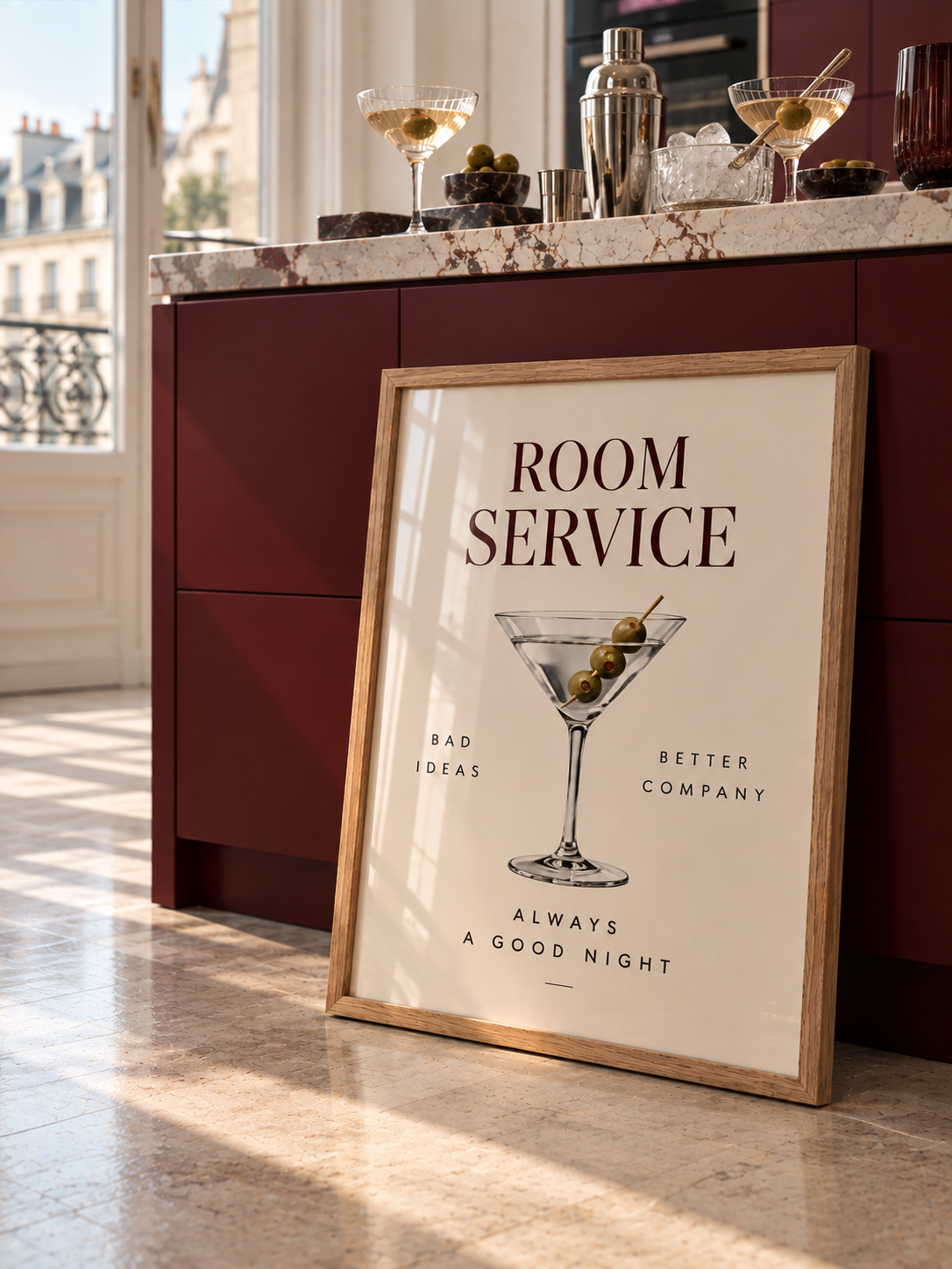 Room Service Cocktails Poster