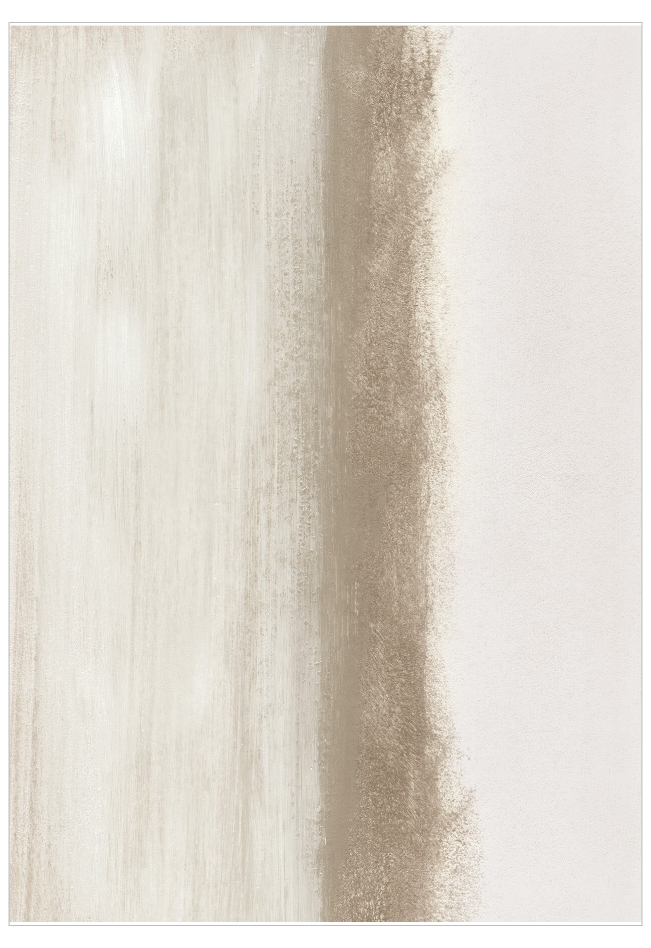 Textured beige and brown strip on a white background