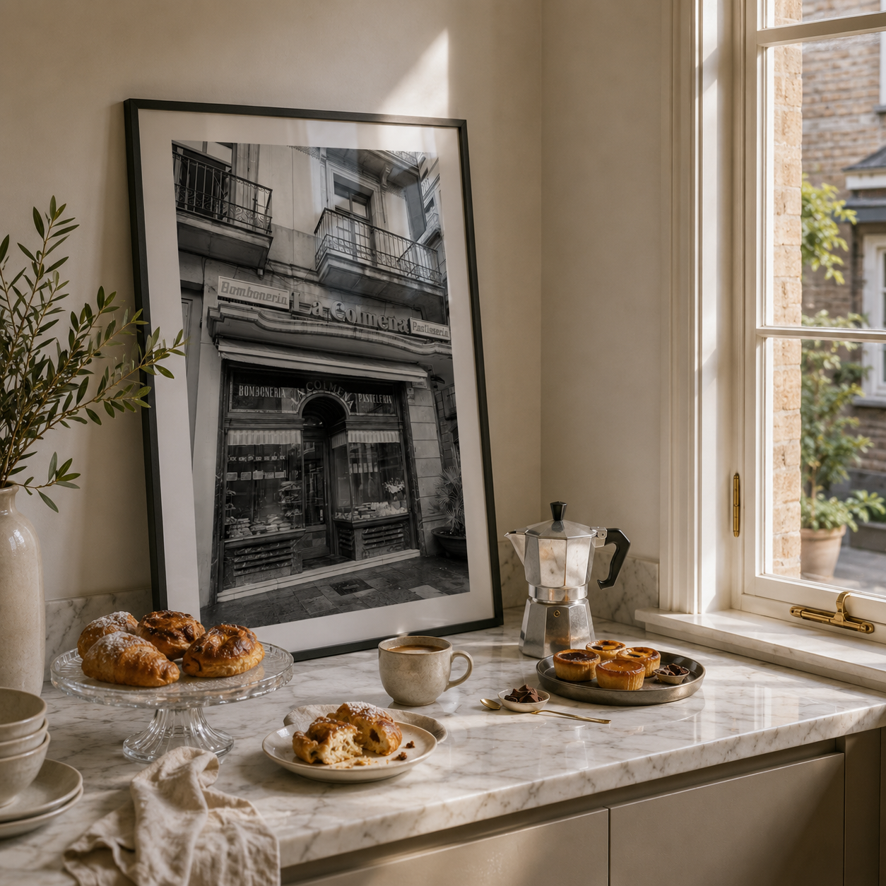 poster of spanish patisserie in barcelona 