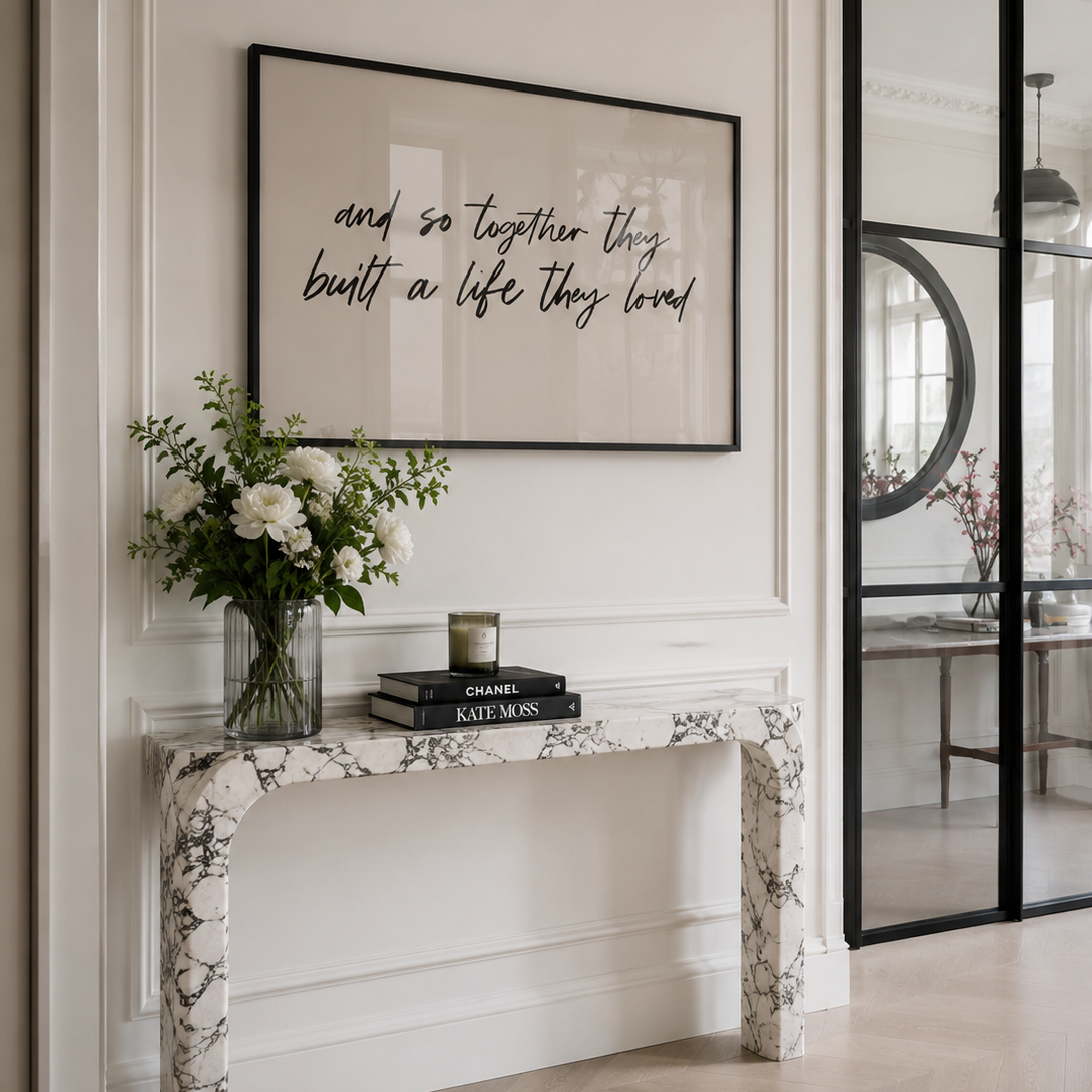 Together they built a life they loved wall art