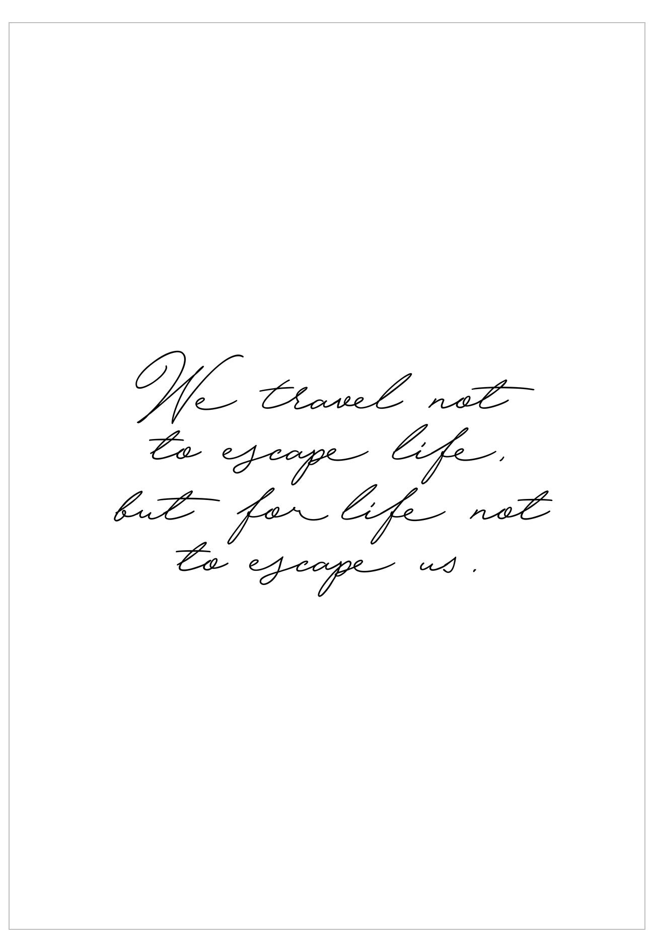Motivational quote on a white background