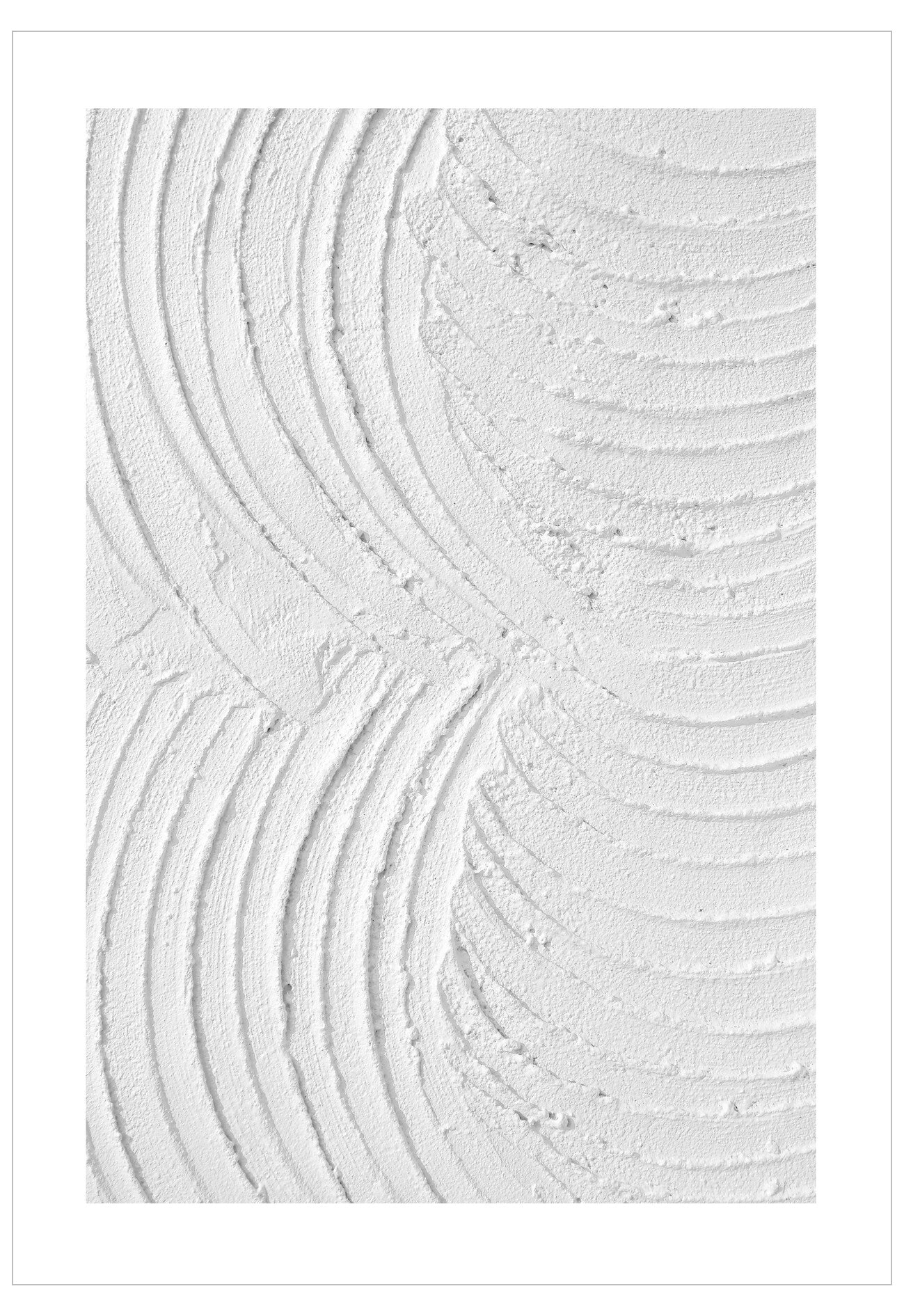 Close-up of textured white surface with circular patterns