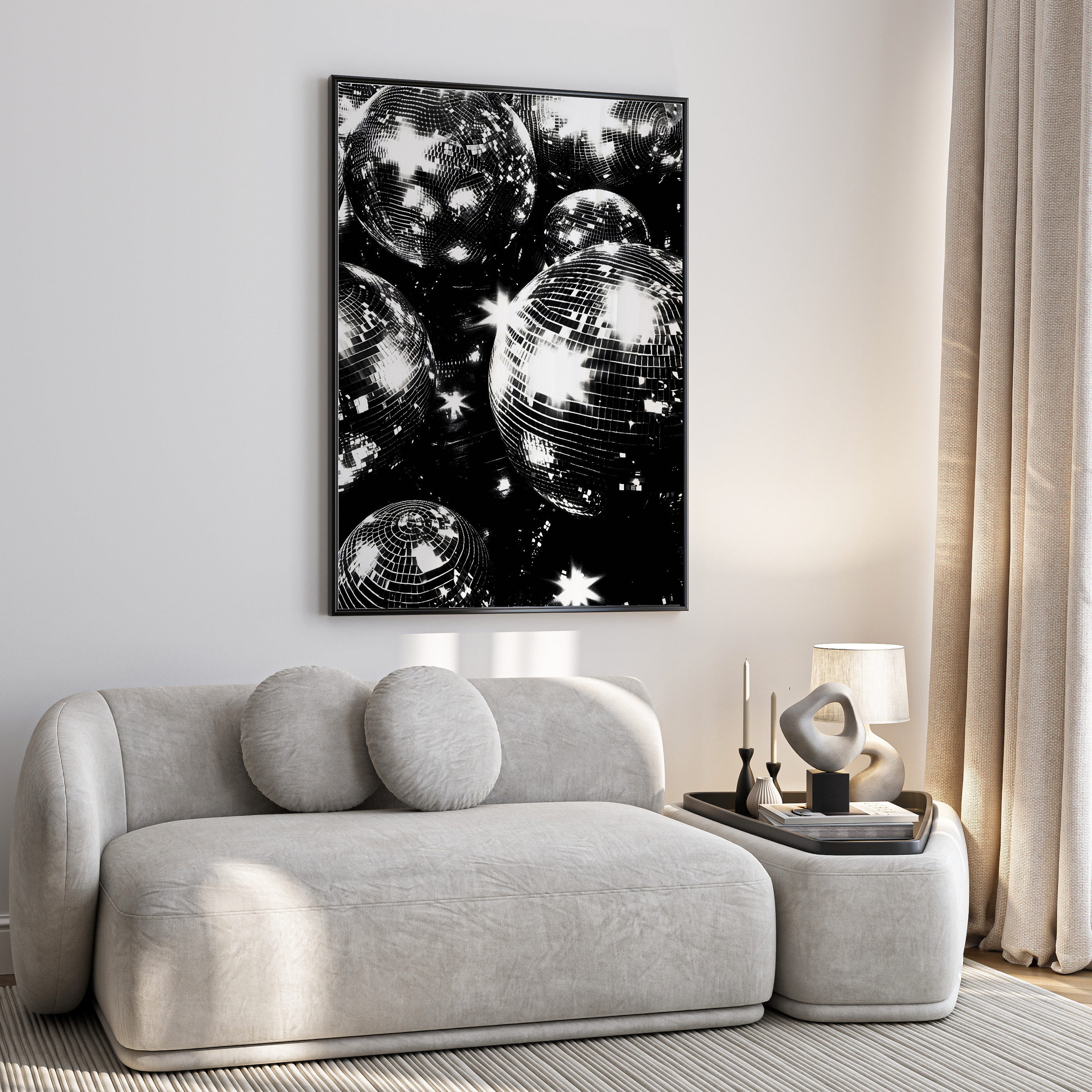 disco balls poster