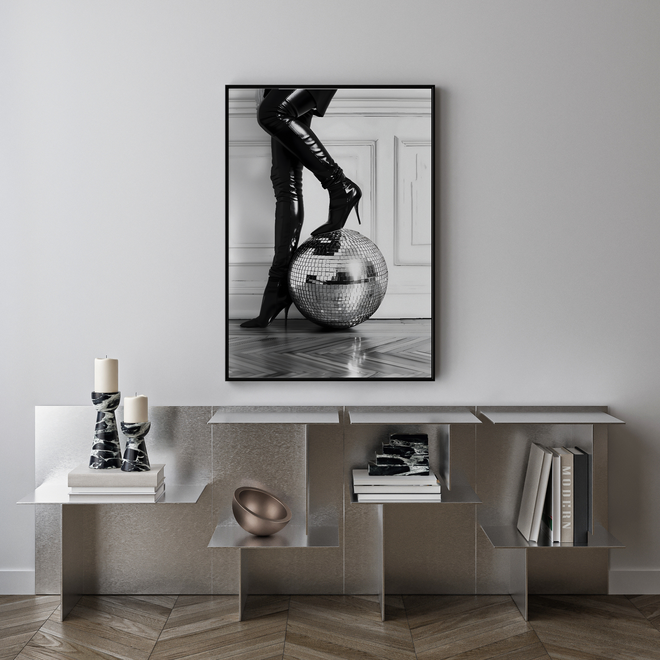 disco boots poster