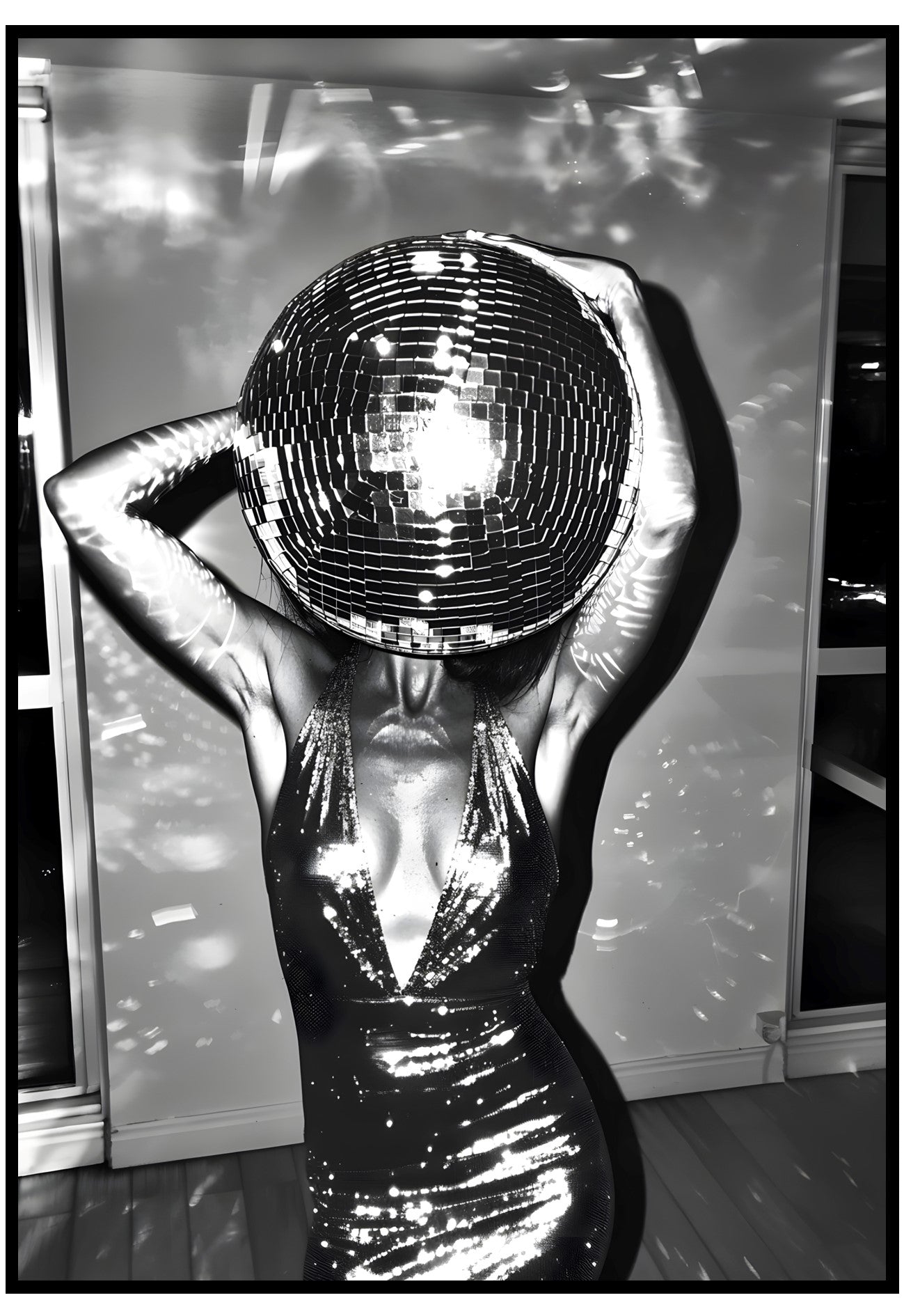 disco dancing poster