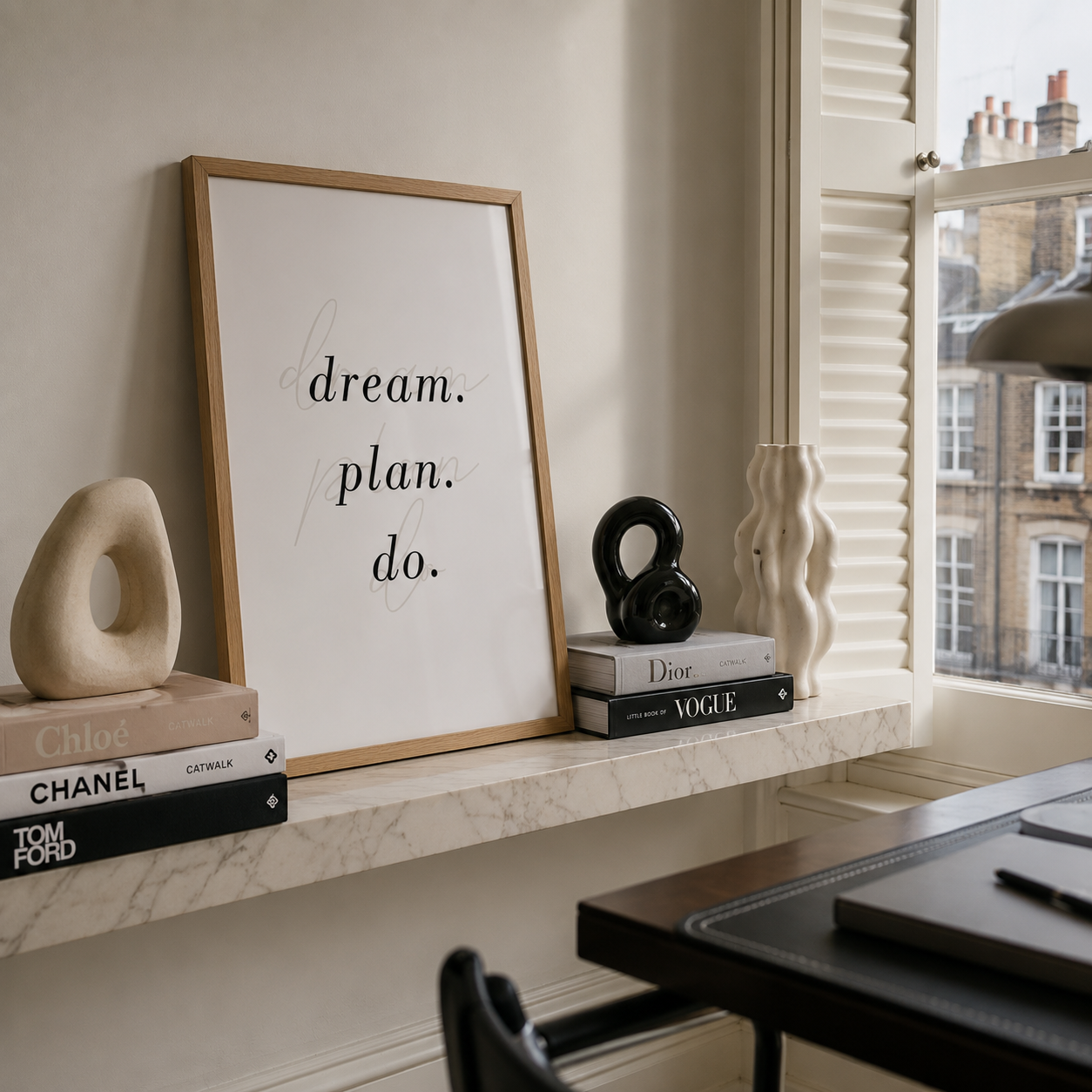 dream plan do typography wall art