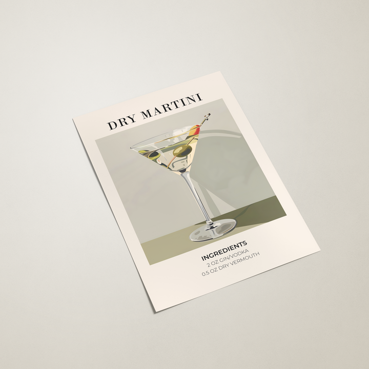 dry martini poster