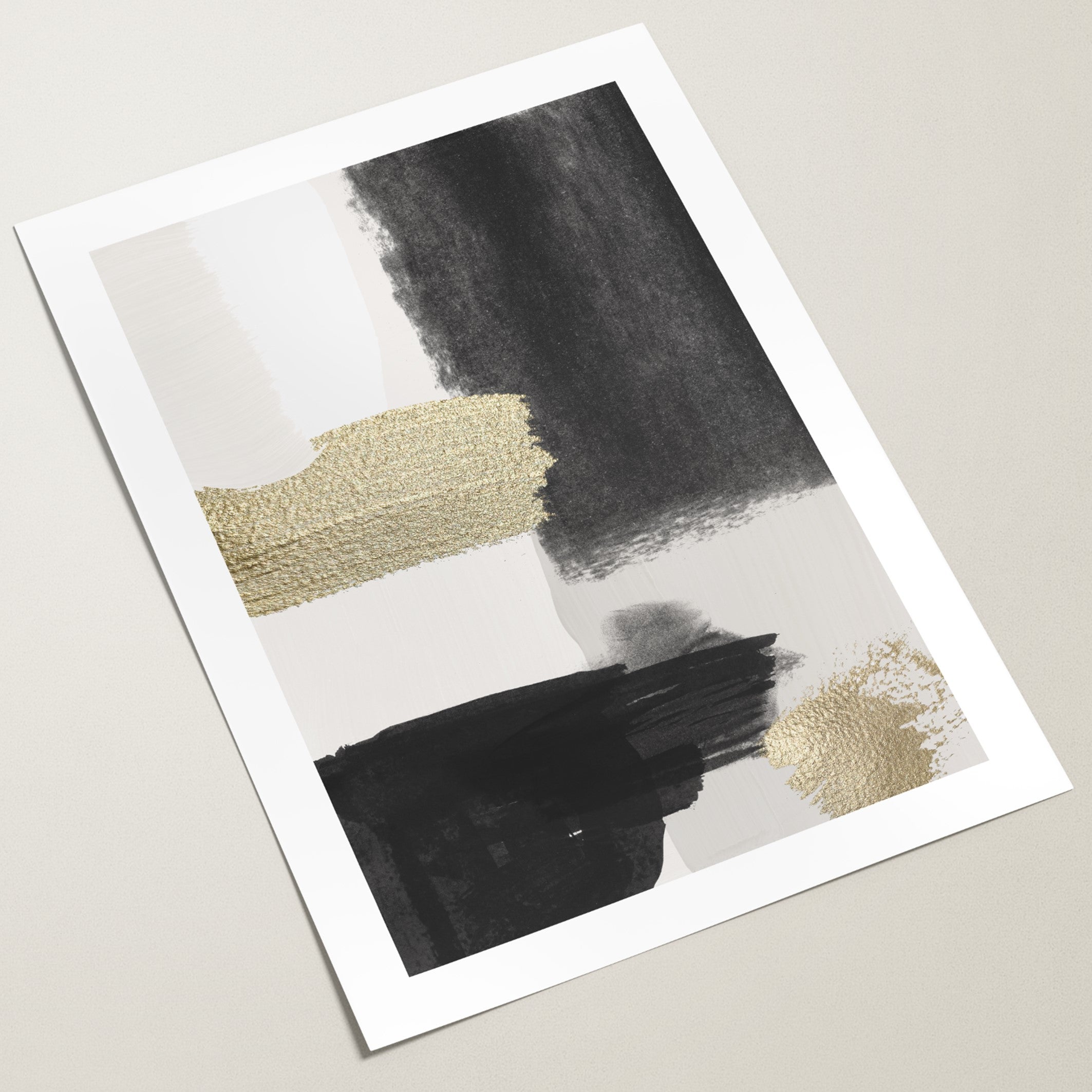 abstract luxe layers poster