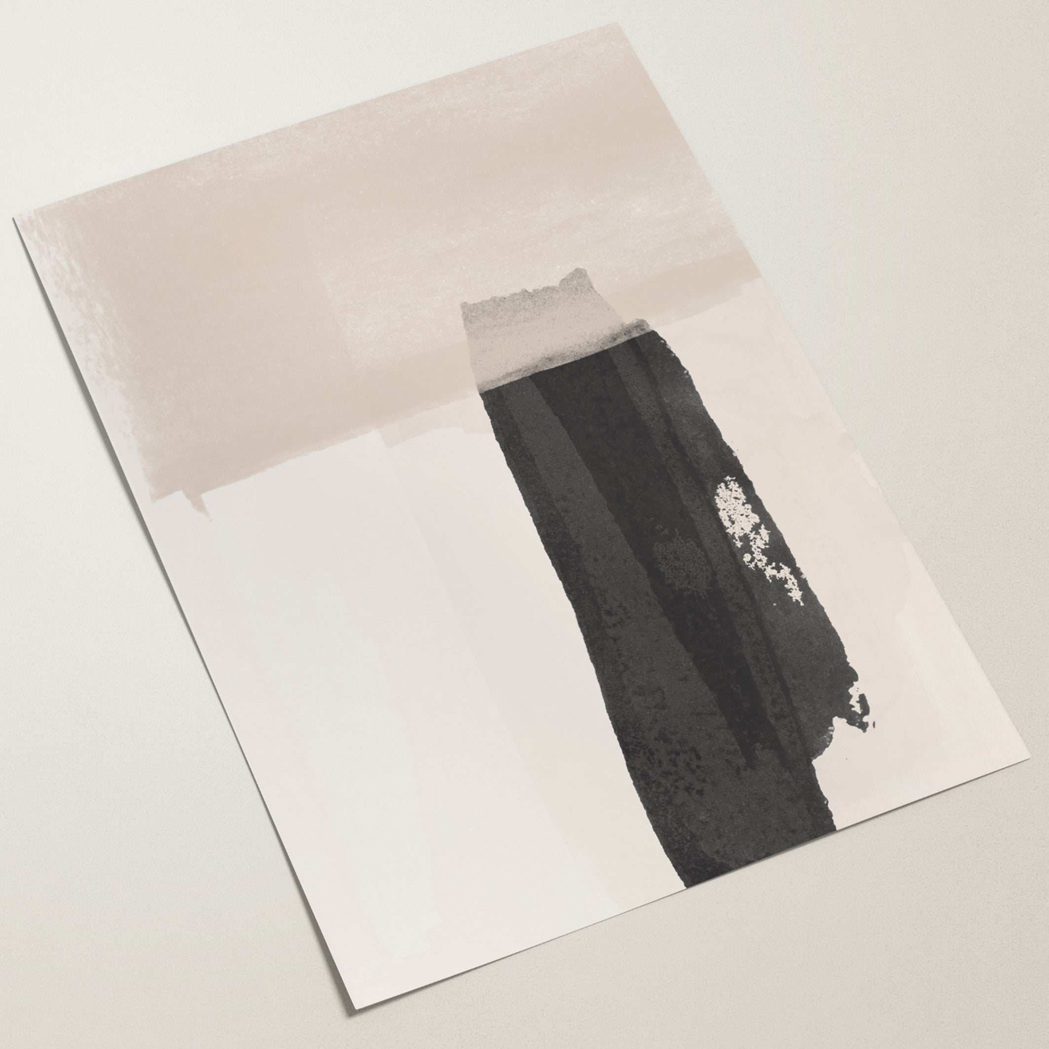abstract matte layers wall art
