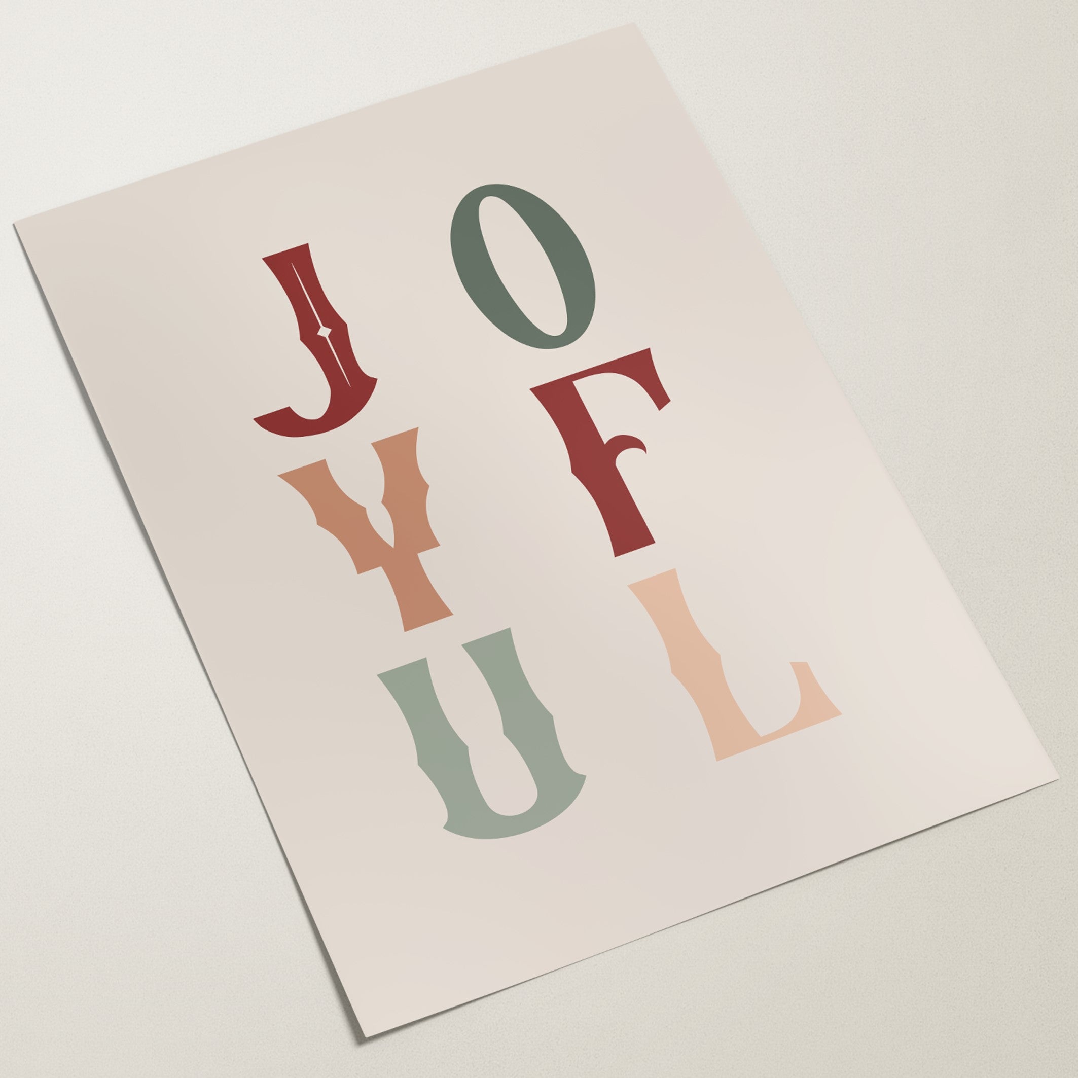 joyful christmas poster