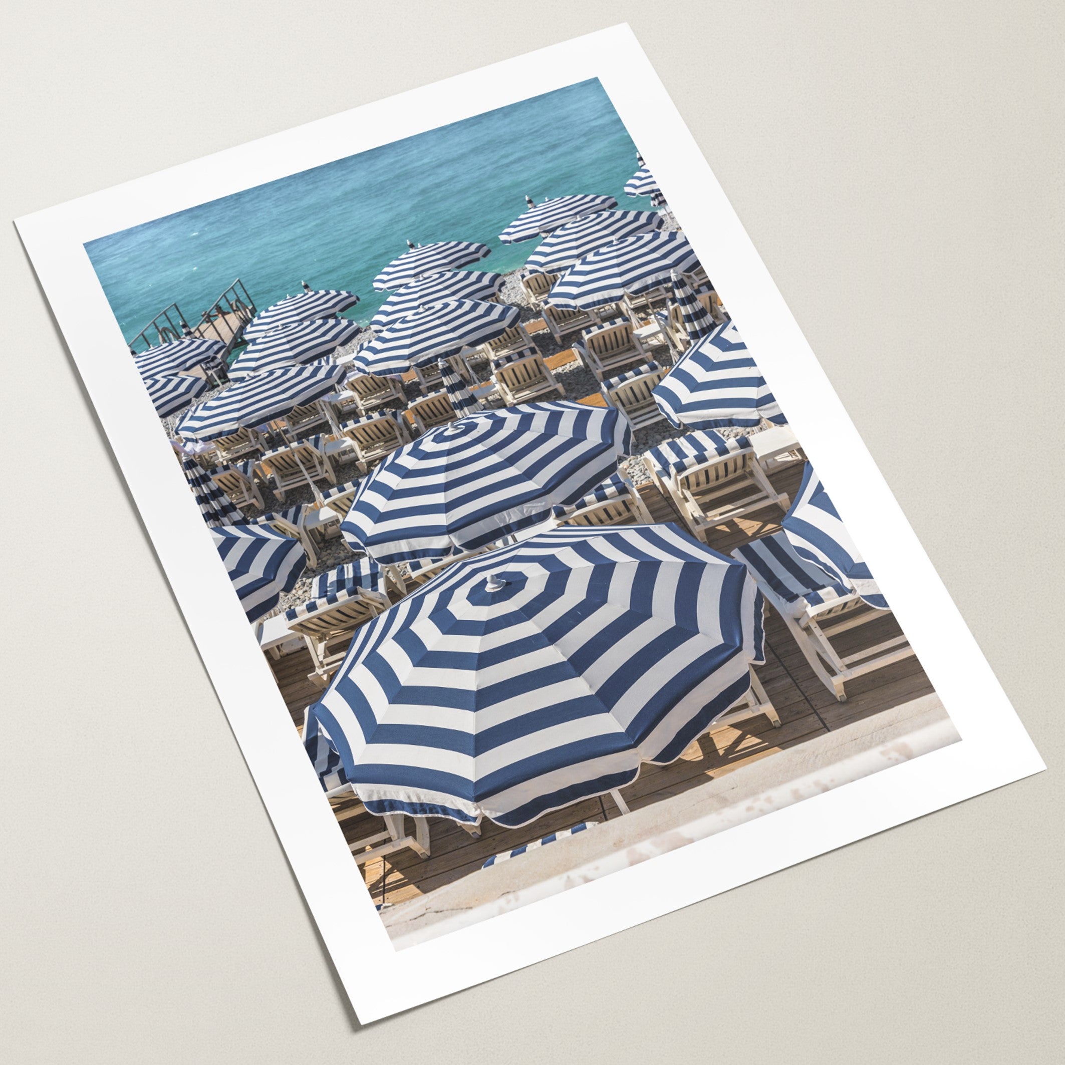 beach umbrellas poster