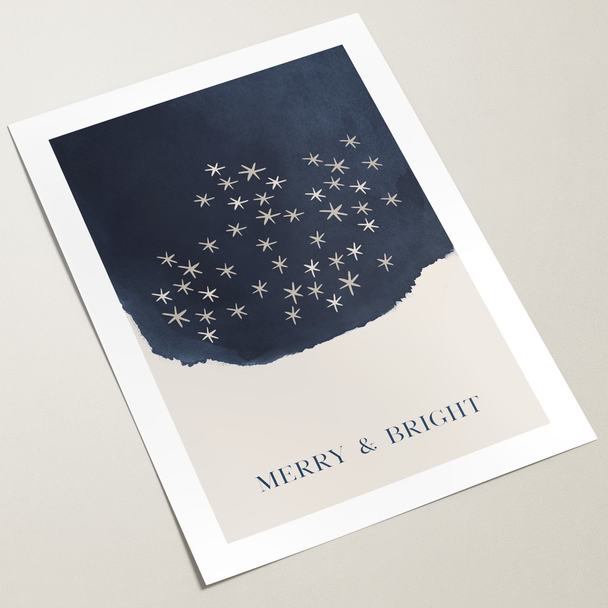 merry and bright christmas poster