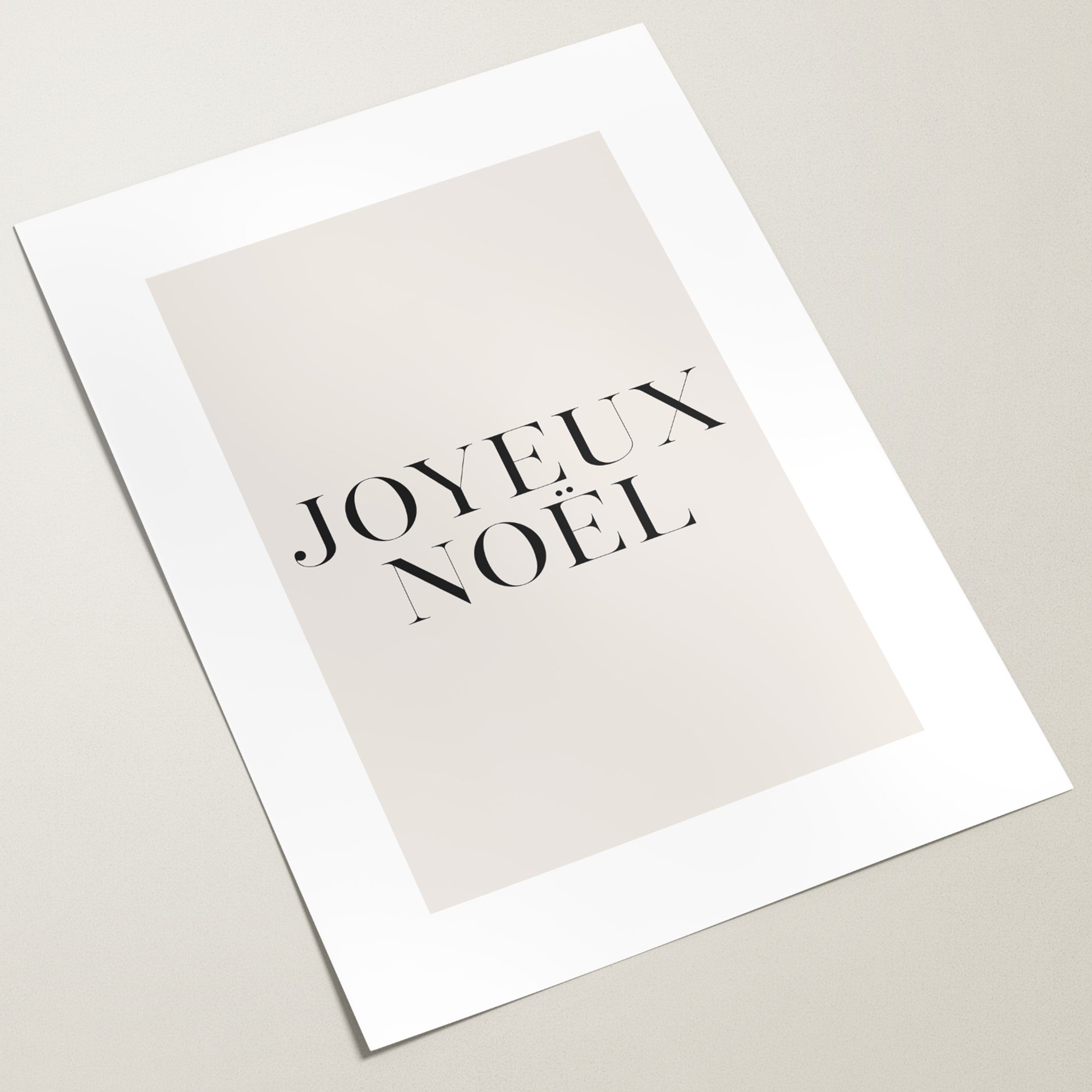joyeux noel christmas print