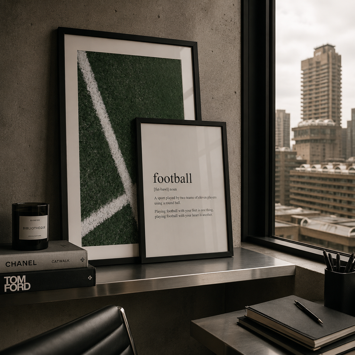 football inspired wall art