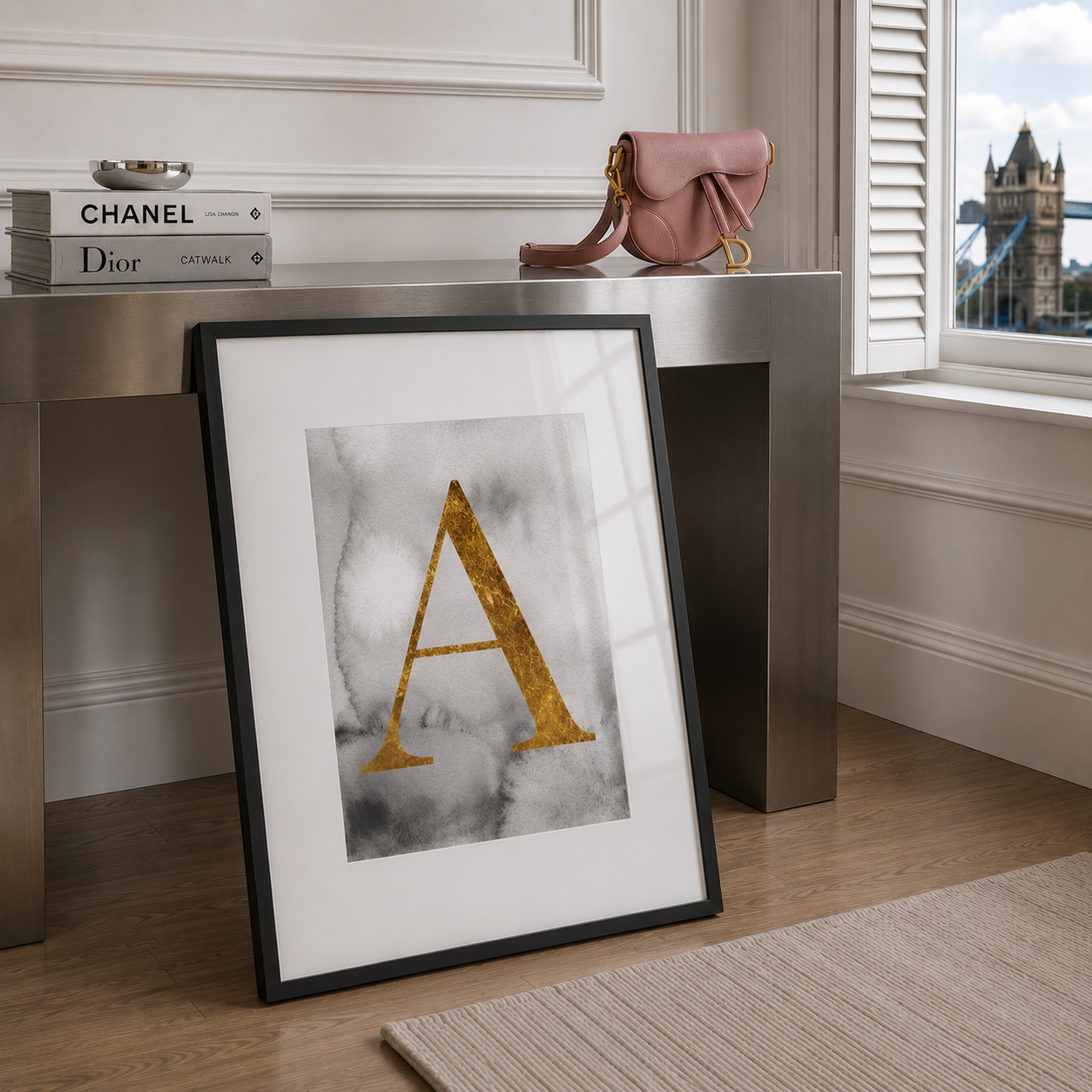 Personalised Gold Alphabet Poster