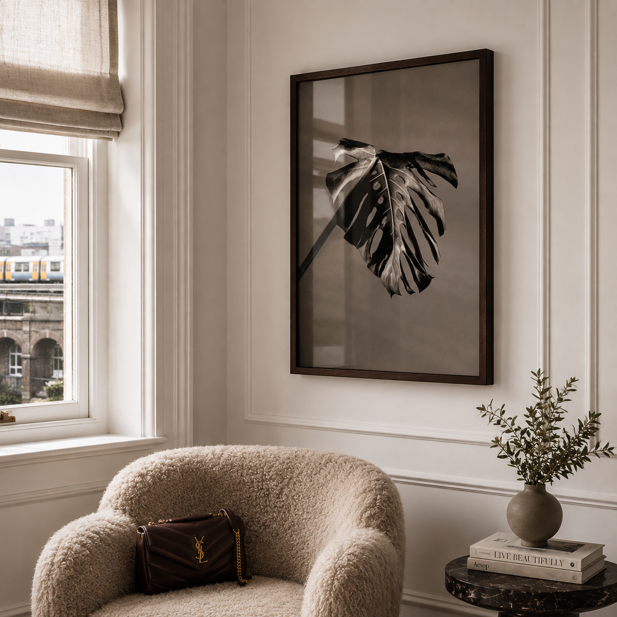 Monstera Noir Poster