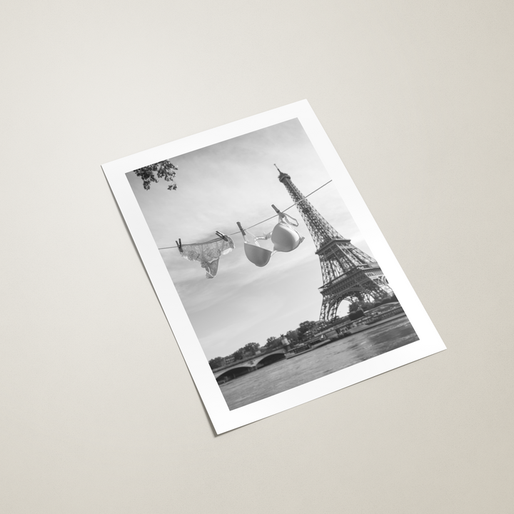 paris laundry poster