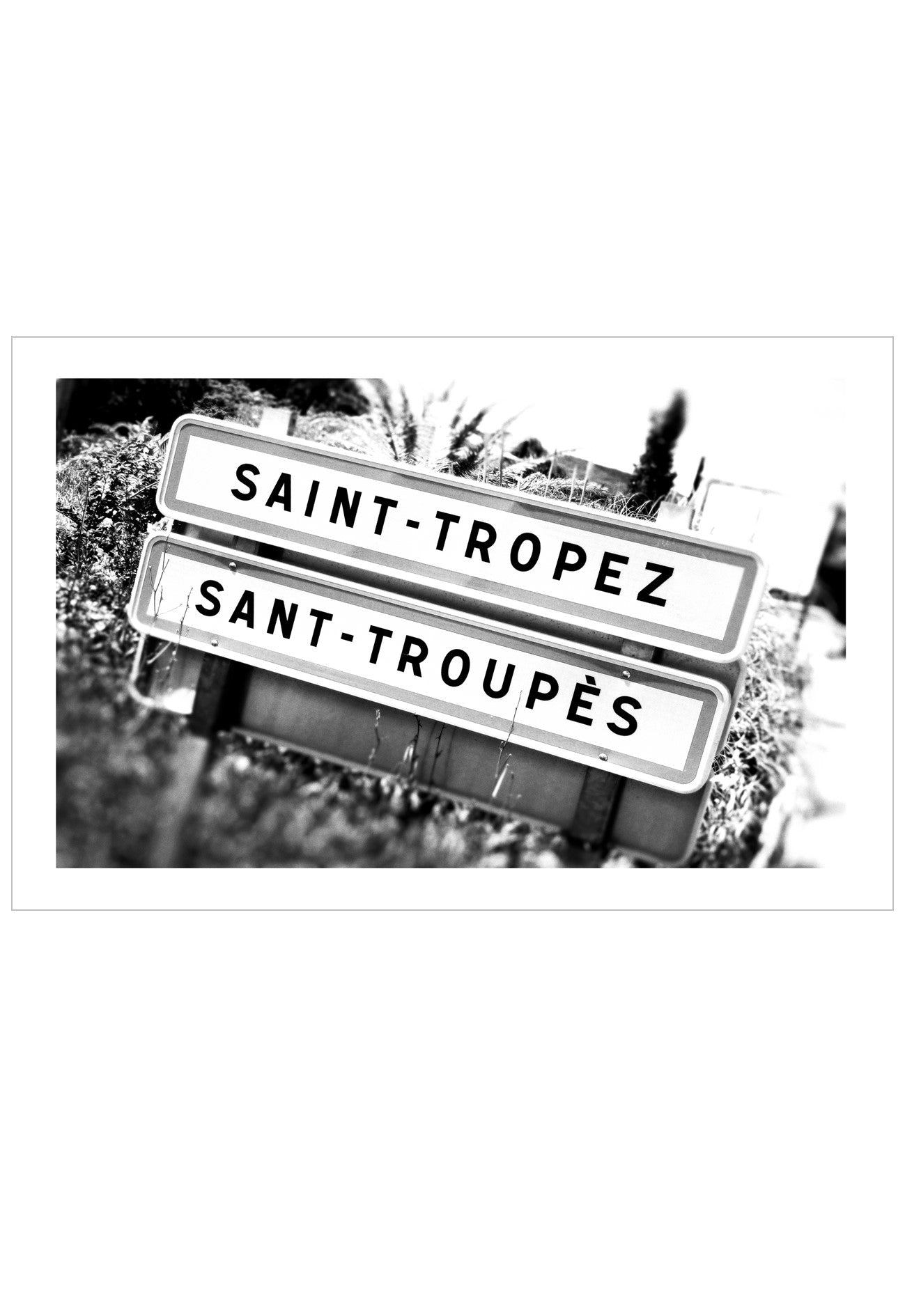 black and white saint tropez wall art
