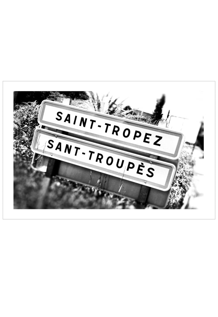 black and white saint tropez wall art
