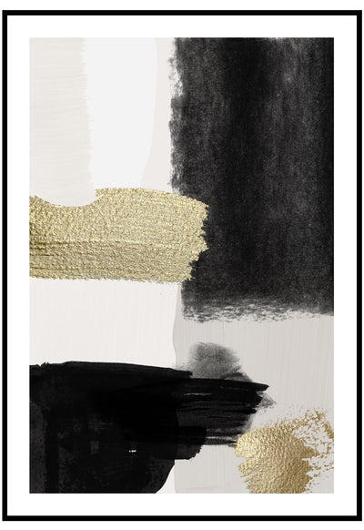 abstract luxe layers wall art