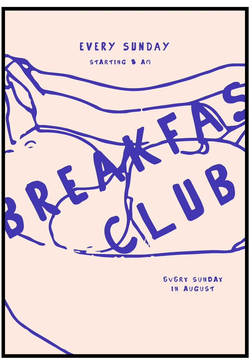 breakfast club wall art