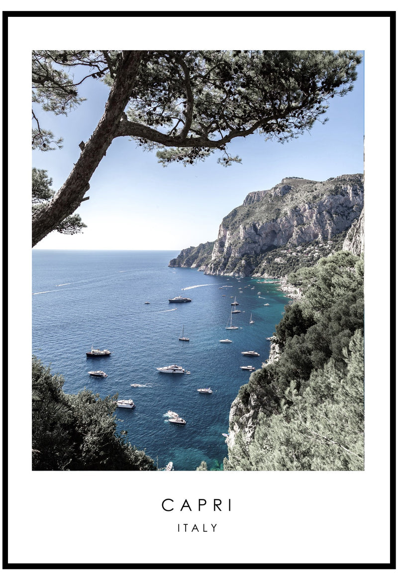 Capri Sample Capri Poster | Luxury Italy Travel Wall Art – Slay My Print