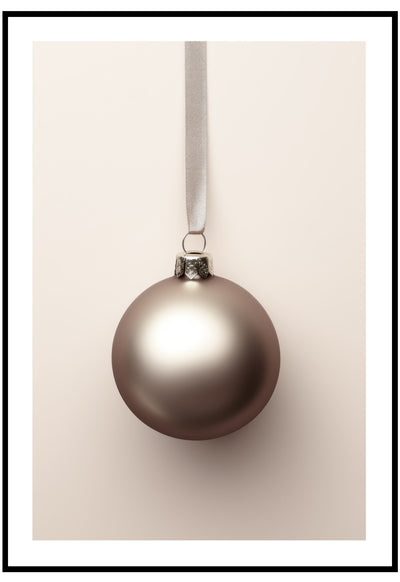 classic christmas bauble poster