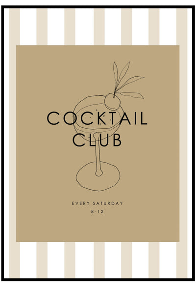 cocktail club poster