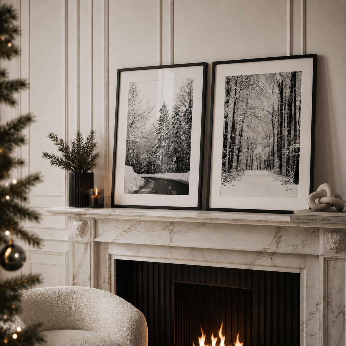 Snowy Road Poster