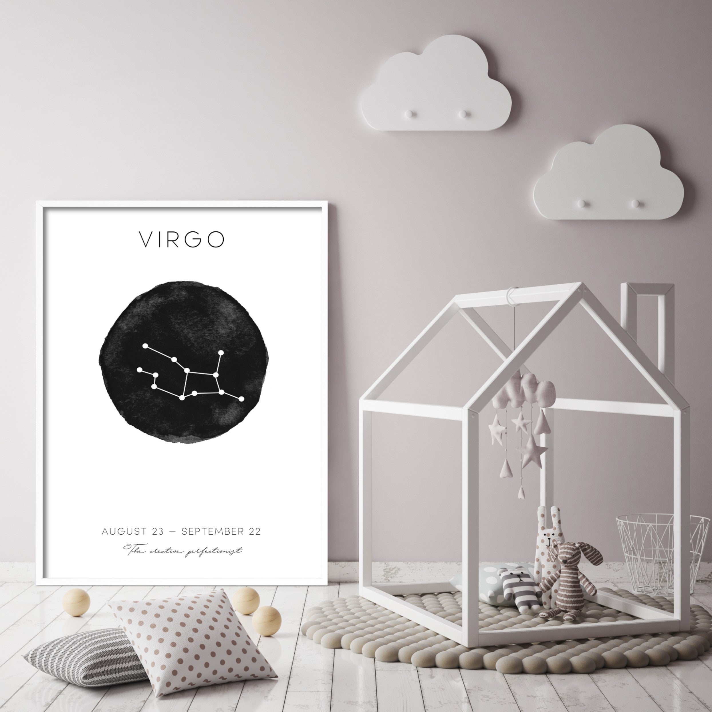 Virgo Poster in kids nursery