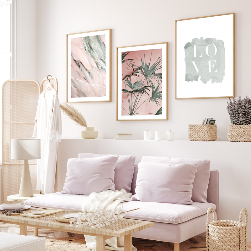 pastel love gallery wall prints poster